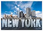 New York (Wandkalender 2025 DIN A2 quer), CALVENDO Monatskalender