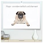 Mops - unwiderstehlich und charmant (hochwertiger Premium Wandkalender 2025 DIN A2 quer), Kunstdruck in Hochglanz