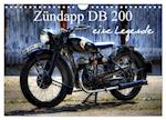 Zündapp DB 200 eine Legende (Wandkalender 2025 DIN A4 quer), CALVENDO Monatskalender