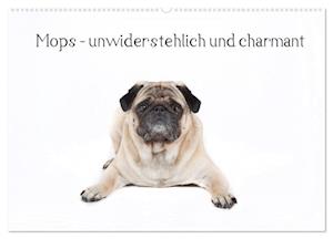 Mops - unwiderstehlich und charmant (Wandkalender 2025 DIN A2 quer), CALVENDO Monatskalender