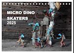 Micro Dino Skaters 2025 (Tischkalender 2025 DIN A5 quer), CALVENDO Monatskalender