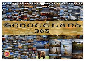 Schottland 365 (Wandkalender 2025 DIN A4 quer), CALVENDO Monatskalender