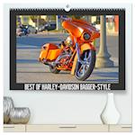 BEST OF HARLEY-DAVIDSON BAGGER-STYLE (hochwertiger Premium Wandkalender 2025 DIN A2 quer), Kunstdruck in Hochglanz