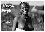 African People black white (Wandkalender 2025 DIN A4 quer), CALVENDO Monatskalender