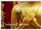 Thailands Buddhas (Wandkalender 2025 DIN A2 quer), CALVENDO Monatskalender