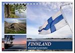 FINNLAND Traumhafte Landschaften (Tischkalender 2025 DIN A5 quer), CALVENDO Monatskalender