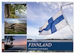 FINNLAND Traumhafte Landschaften (Wandkalender 2025 DIN A2 quer), CALVENDO Monatskalender