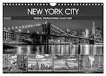 NEW YORK CITY Skyline, Wolkenkratzer und mehr (Wandkalender 2025 DIN A4 quer), CALVENDO Monatskalender