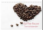 Kaffee-Pause Terminkalender (Tischkalender 2025 DIN A5 quer), CALVENDO Monatskalender