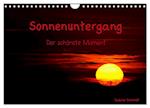 Sonnenuntergang (Wandkalender 2025 DIN A4 quer), CALVENDO Monatskalender