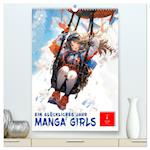 Manga Girls - ein glückliches Jahr (hochwertiger Premium Wandkalender 2025 DIN A2 hoch), Kunstdruck in Hochglanz