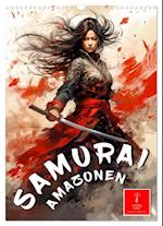 Samurai Amazonen (Wandkalender 2025 DIN A3 hoch), CALVENDO Monatskalender