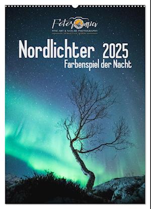 Nordlichter ¿ Farbenspiel der Nacht (Wandkalender 2025 DIN A2 hoch), CALVENDO Monatskalender