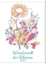 Wunderwelt der Blumen (Wandkalender 2025 DIN A2 hoch), CALVENDO Monatskalender