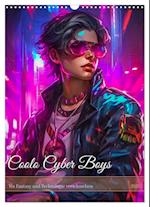 Coole Cyber Boys (Wandkalender 2025 DIN A3 hoch), CALVENDO Monatskalender