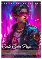 Coole Cyber Boys (Tischkalender 2025 DIN A5 hoch), CALVENDO Monatskalender