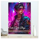 Coole Cyber Boys (hochwertiger Premium Wandkalender 2025 DIN A2 hoch), Kunstdruck in Hochglanz