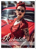 Rockabilly (Wandkalender 2025 DIN A4 hoch), CALVENDO Monatskalender