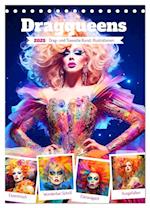 Dragqueens. Drag- und Travestie Kunst. Illustrationen (Tischkalender 2025 DIN A5 hoch), CALVENDO Monatskalender