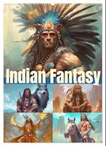 Indian Fantasy (Wandkalender 2025 DIN A2 hoch), CALVENDO Monatskalender