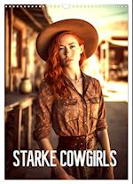 Starke Cowgirls (Wandkalender 2025 DIN A3 hoch), CALVENDO Monatskalender