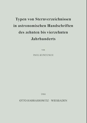 Typen Von Sternverzeichnissen in Astronomischen Handschriften Des Zehnten Bis Vierzehnten Jahrhunderts