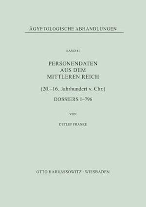 Personendaten Aus Dem Mittleren Reich (20.-16. Jahrhundert V. Chr.)