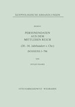 Personendaten Aus Dem Mittleren Reich (20.-16. Jahrhundert V. Chr.)