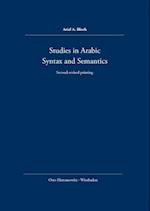 Studies in Arabic Syntax and Semantics