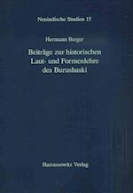 Beiträge zur historischen Laut- und Formenlehre des Burushaski