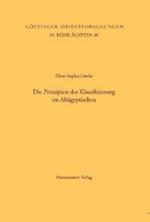 Die Prinzipien Der Klassifizierung Im Altagyptischen