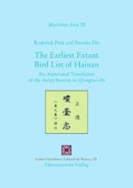 The Earliest Extant Bird List of Hainan