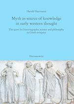 Myth as Source of Knowledge in Early Western Thought