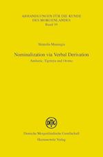 Nominalization Via Verbal Derivation