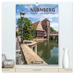 NÜRNBERG Bezauberndes Altstadtherz / Terminplaner (hochwertiger Premium Wandkalender 2025 DIN A2 hoch), Kunstdruck in Hochglanz