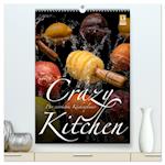 Crazy Kitchen - Der verrückte Küchenplaner (hochwertiger Premium Wandkalender 2025 DIN A2 hoch), Kunstdruck in Hochglanz