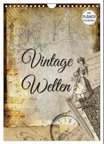 Vintage Welten (Wandkalender 2025 DIN A4 hoch), CALVENDO Monatskalender