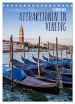 Attraktionen in Venedig / Terminplaner (Tischkalender 2025 DIN A5 hoch), CALVENDO Monatskalender