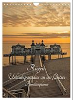 Rügen - Urlaubsparadies an der Ostsee - Familienplaner (Wandkalender 2025 DIN A4 hoch), CALVENDO Monatskalender