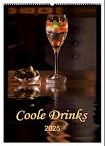 Coole Drinks (Wandkalender 2025 DIN A2 hoch), CALVENDO Monatskalender