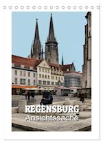 Regensburg - Ansichtssache (Tischkalender 2025 DIN A5 hoch), CALVENDO Monatskalender