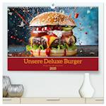 Unsere Burger Deluxe (hochwertiger Premium Wandkalender 2025 DIN A2 quer), Kunstdruck in Hochglanz