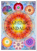 Blühende Mandalas (Wandkalender 2025 DIN A4 hoch), CALVENDO Monatskalender