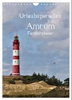 Urlaubsparadies Amrum / Familienplaner (Wandkalender 2025 DIN A4 hoch), CALVENDO Monatskalender