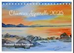 Chiemsee Aquarelle (Tischkalender 2025 DIN A5 quer), CALVENDO Monatskalender