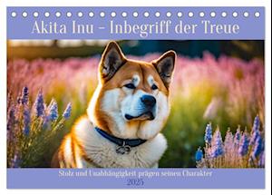 Akita Inu - Inbegriff der Treue (Tischkalender 2025 DIN A5 quer), CALVENDO Monatskalender