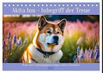 Akita Inu - Inbegriff der Treue (Tischkalender 2025 DIN A5 quer), CALVENDO Monatskalender