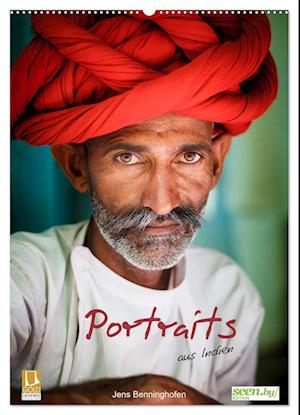 Portraits aus Indien (Wandkalender 2025 DIN A2 hoch), CALVENDO Monatskalender