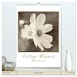 Vintage-Flowers (hochwertiger Premium Wandkalender 2025 DIN A2 hoch), Kunstdruck in Hochglanz