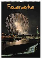 Feuerwerke Terminplaner (Wandkalender 2025 DIN A2 hoch), CALVENDO Monatskalender